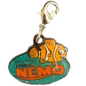 Vtg Disney Pixar Finding Nemo Fish Clip On Charm Zipper Pull Purse Bag Signed